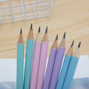 清新马卡龙色HB三角杆写字正姿铅笔小学生儿童练字笔一年级