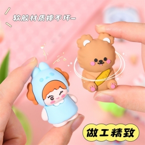 新款创意卡通可爱卷笔刀儿童小学生削笔刀便携迷你削笔器桌面摆件