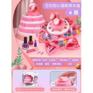 儿童彩妆女孩化妆品过家家手提公主礼物饰品梳妆玩具套装