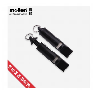 正品进口molten摩腾篮球 足球 排球 裁判 双音口哨WDTWBK黑色