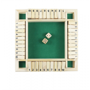 双面数字四面翻牌游戏棋儿童亲子桌游酒吧聚会喝酒行酒令木制玩具