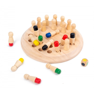 木质儿童颜色记忆棋宝宝益智早教专注力训练亲子互动桌游玩具