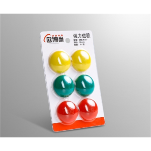 黑白板磁铁磁粒强磁吸铁办公磁贴圆形磁钉彩色磁扣教具批发