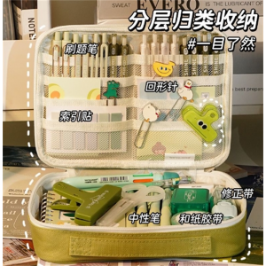 超大容量笔袋 开学必备巨无霸分类铅笔文具收纳盒日系便携笔袋