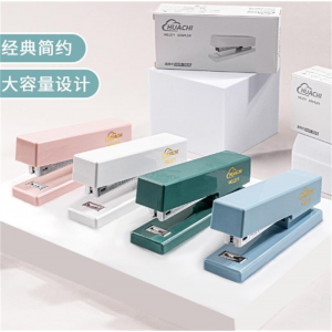 简约莫兰迪色订书机学生办公文具钉省力可订张订书器批发中型订书机