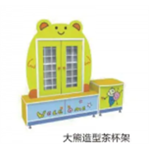 幼儿园室内外基础设施儿童家具系列大熊造型茶杯架 20-A5702