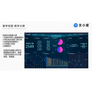 智慧智能校园数字校园 数字大屏 数据集成式展示  学校人员管控