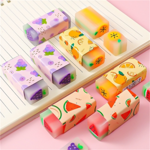卡通创意水果橡皮擦 小学生考试铅笔擦儿童文具用品绘画素描橡皮