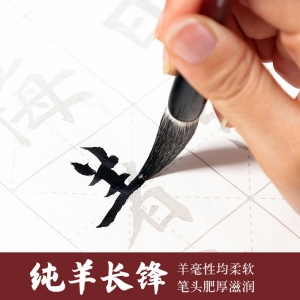 培训班兼毫狼毫羊毫斗笔抓笔 学生画画羊毫长峰毛笔
