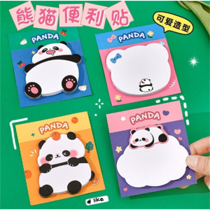 异形熊猫便利贴可爱ins学生文具儿童奖品少女心便签纸高颜值N次贴