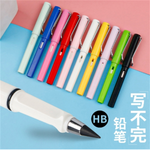 厂家直销免削永恒铅笔马卡龙高颜值学生文具黑科技办公用品批发黑