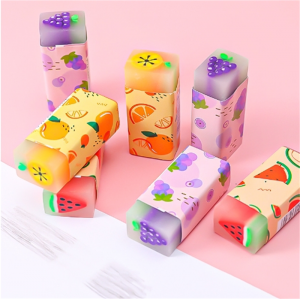 卡通创意水果橡皮擦 小学生考试铅笔擦儿童文具用品绘画素描橡皮
