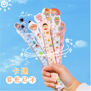 卡通异型直尺 学生ins少女心刻度尺学习办公绘画尺子测量工具15cm