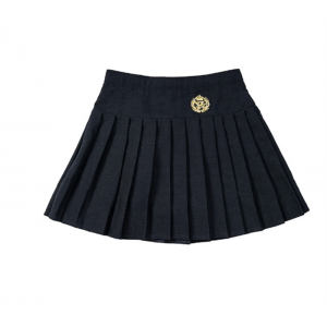 藏蓝百褶裙 女童百褶裙jk格裙果果同学儿童表演服背带裙背心裙英伦学院风