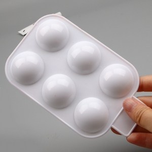 卫庄6孔塑料长方形美术绘画调色盘白色加厚儿童简易调色用品