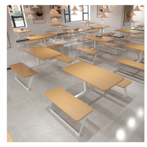 员工公司工厂食堂岩板桌椅组合学校餐厅奶茶小吃快餐店商用餐桌