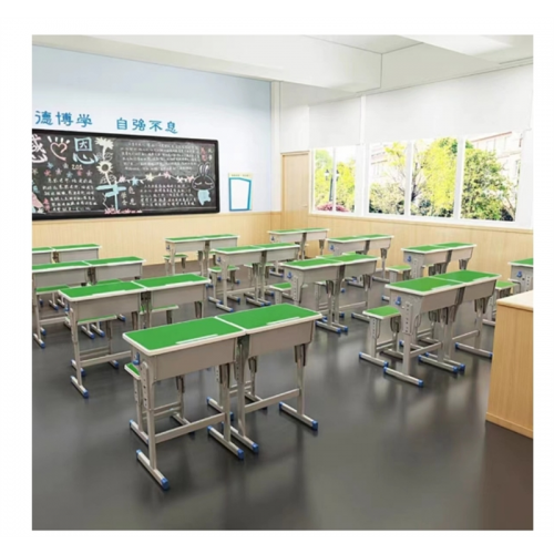 学生课桌椅儿童学习桌椅中小学生书桌学校课桌椅育才辅导班写字桌图1