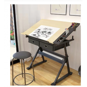 绘画桌书画桌画图桌学校美术教室绘图桌油画工作台美术桌制图桌