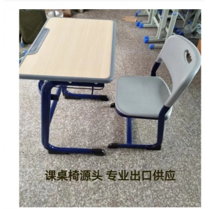 中小学生课桌椅出口学生书桌儿童学习桌教室桌椅学校书桌写字桌