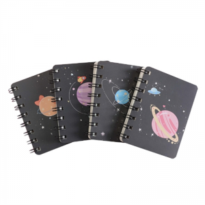 梦幻星球侧翻线圈本 学生便携口袋记事本迷你笔记本A7小本子