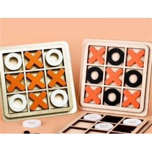XO三连井字棋休闲对战桌游地摊跨境批发定致木制玩具提高孩子思维能力