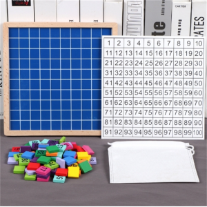 1-100数字连续板儿童益智玩具幼儿园教具早教手抓版木制玩具拼板