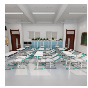 午休课桌椅学校培训班家用学习可躺折叠可升降课桌椅套装