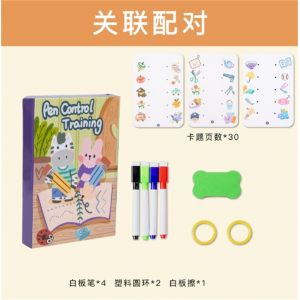 关联配对 专注力训练趣味玩具逻辑思维益智早教控笔训练幼儿园儿童可擦运笔