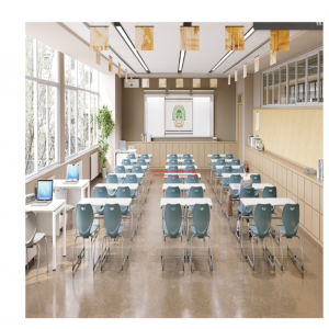 课桌椅 加厚中小学生 单人双层课桌椅培训辅导班学生课桌椅可定制