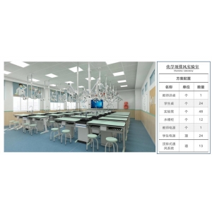 大风教育设备 实验室建设系列-化学顶排风实验室 吊顶排风