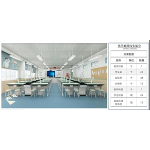 大风教育设备 实验室建设系列-化学地排风实验室 教室配置齐全