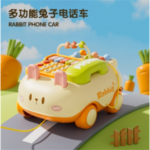 儿童仿真音乐电话新生宝宝卡通益智玩具早教汽车座机多功能手机