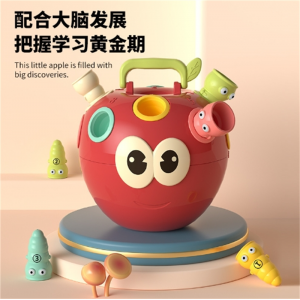 苹果捉虫对对乐玩具数字配对游戏宝宝儿童手眼协调