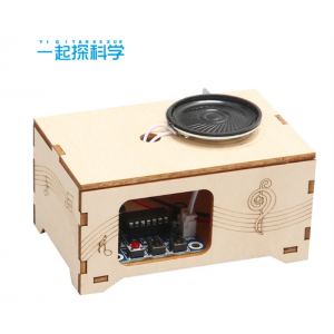 小学生科技小制作手工diy留声机儿童趣味录音机科学实验玩具