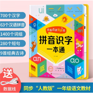 拼音识字一本通 点读发声书幼儿园儿童早教益智玩具会说话的有声学习机