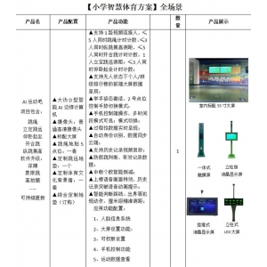 大沩 小学智慧体育方案全场景-AI运动吧/AI体测吧/AI操场吧
