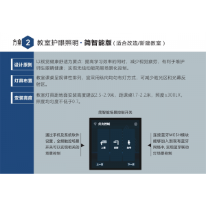 高讯照明 标准教室光环境解决方案 教室护眼照明简智能版(适合改造/新建教室）