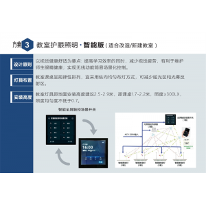 高讯照明 全屏触碰控制开关 教室护眼照明智能版(适合改造/新建教室）