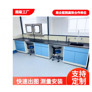 实验室实验台试验台钢木实验台全钢pp实验台中央实验台边台吊柜