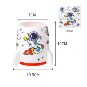新款可爱小火箭造型笔筒创意简约学生办公桌面收纳盒化妆刷收纳筒