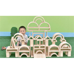 幼儿园室内外游乐设施儿童娱乐建构活动系列58片中空积木