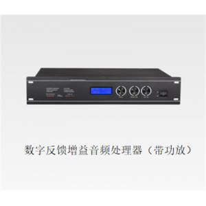 全新数字反馈增益音频处理器（带功放）大型多功能会议系统舞台演出