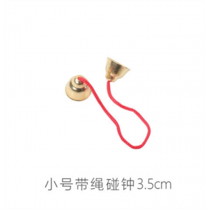 带绳碰钟 批发奥尔夫打击乐器碰铃带绳碰钟幼儿园教具儿童乐器批发厂家