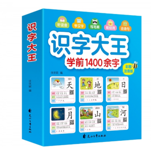 识字大王1400字幼儿园学前启蒙看图认字入门有声书儿童非3000字卡花山文艺出版社