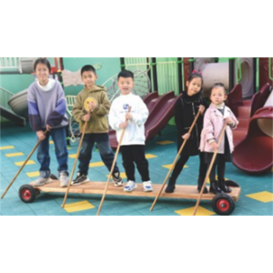 幼儿园室内外游乐设施儿童攀爬运动系列户外长板撑车 03403