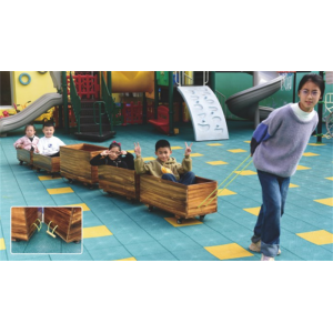 幼儿园室内外游乐设施儿童攀爬运动系列五节拉车 03501