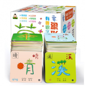 象形有图识字卡幼小衔接252张学前儿童兴趣书早教启蒙认知学习卡花山文艺出版社