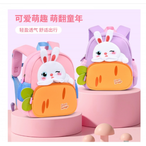 儿童书包幼儿园小班女童宝宝兔子小背包出游可爱卡通轻便超萌