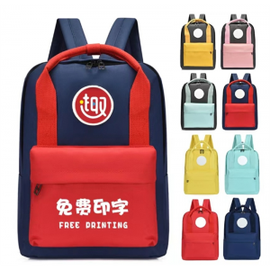 中小学书包批发印字印logo儿童手提广告补习袋辅导培训班双肩背包