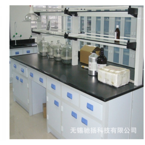生产实验室PP实验台 化学操作台 中央台 边台 白色柜体纯PP材质